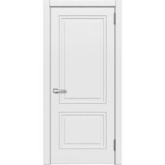 Изображение товара Дверь межкомнатная Париж 900х2000 мм ПВХ эмалит софт айс белый глухая с замком