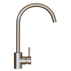 Смеситель для кухни Mixline Mlss сатин с высоким изливом однорычажный (MLSS-0303) - фото 5