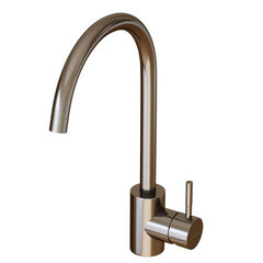 Смеситель для кухни Mixline Mlss сатин с высоким изливом однорычажный (MLSS-0303) - фото 4