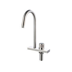 Изображение товара Смеситель для кухни РМС Sus сталь с высоким изливом с водопадом (SUS130-017F)