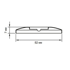 Отражатель декоративный для полотенцесушителя 1/2 d52 мм плоский хром - фото 2