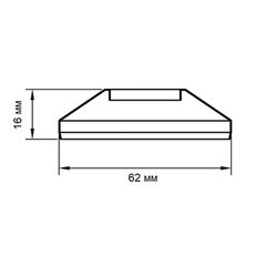 Отражатель декоративный для полотенцесушителя 3/4 d62 мм средний хром - фото 2