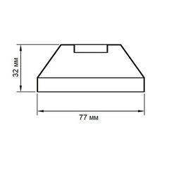 Отражатель декоративный для полотенцесушителя 1" d77 мм высокий хром - фото 2