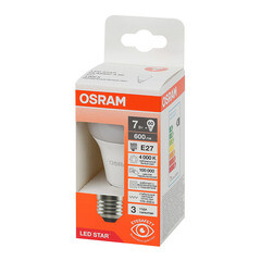 Лампа светодиодная Osram E27 4000К 7 Вт 600 Лм 230 В груша A60 матовая - фото 7
