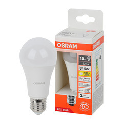 Лампа светодиодная Osram E27 2700К 15 Вт 1521 Лм 230 В груша A60 матовая - фото 8