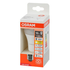 Лампа светодиодная Osram E27 2700К 12 Вт 1055 Лм 230 В груша A60 матовая - фото 7