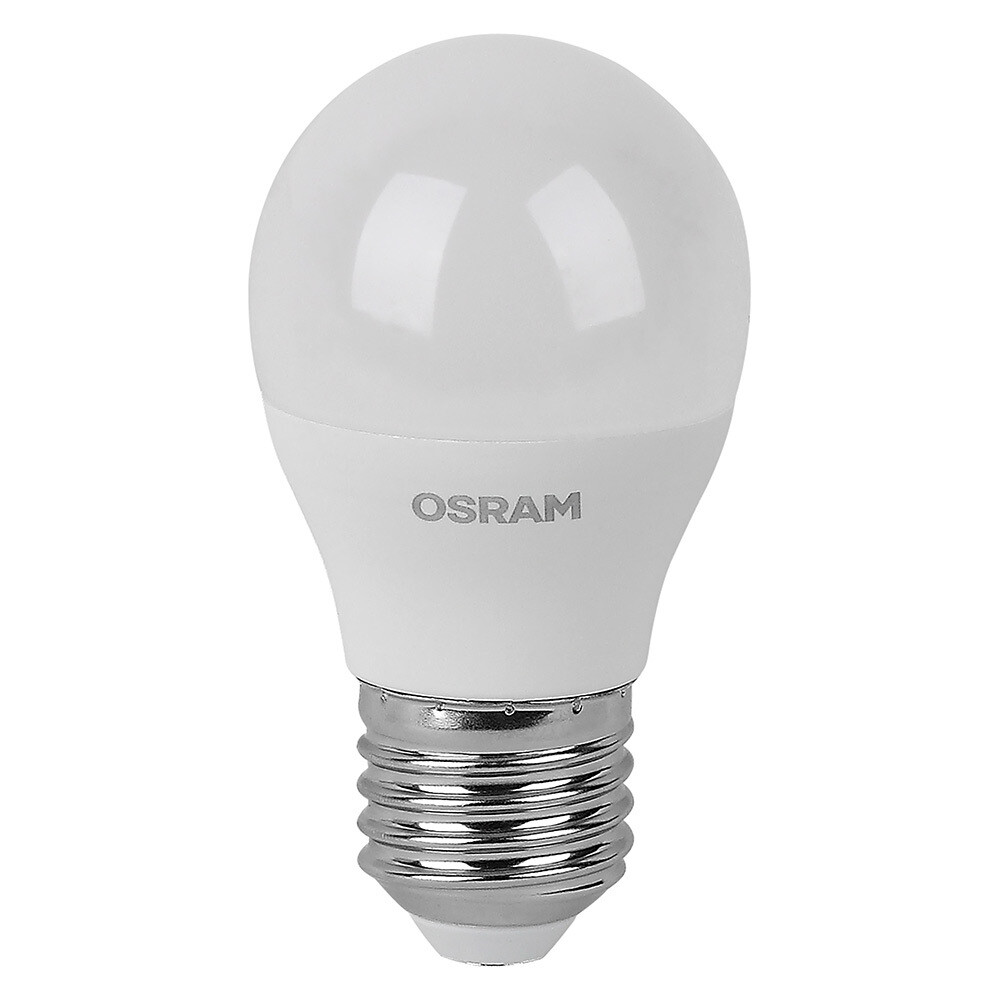 

Лампа светодиодная Osram E27 2700К 5 Вт 470 Лм 230 В шар матовая