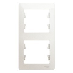 Рамка Systeme Electric Glossa трехместная перламутр (GSL000607) - фото 1