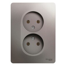 Розетка Systeme Electric Glossa встраиваемая платина (GSL001220)