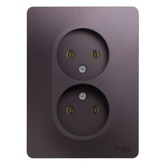 Изображение товара Розетка Systeme Electric Glossa встраиваемая сиреневый туман (GSL001420)