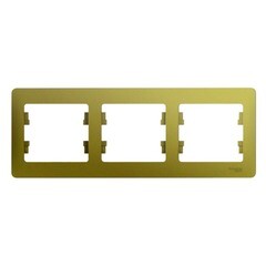 Изображение товара Рамка Systeme Electric Glossa трехместная фисташковая (GSL001003)