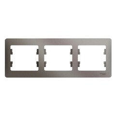 Рамка Systeme Electric Glossa трехместная платина (GSL001203)
