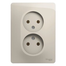 Розетка Systeme Electric Glossa встраиваемая молочная (GSL000924)