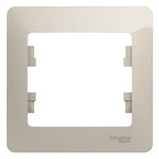 Рамка Systeme Electric Glossa одноместная молочная (GSL000901)