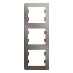 Изображение товара Рамка Systeme Electric Glossa трехместная платина (GSL001207)