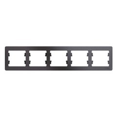 Рамка Systeme Electric Glossa пятиместная графит (GSL001305)