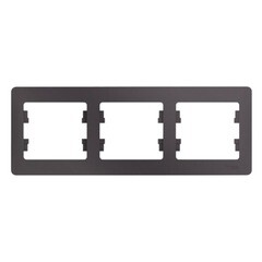 Изображение товара Рамка Systeme Electric Glossa трехместная сиреневый туман (GSL001403)