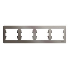 Рамка Systeme Electric Glossa четырехместная платина (GSL001204)