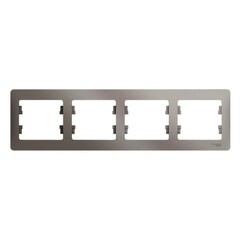 Изображение товара Рамка Systeme Electric Glossa четырехместная платина (GSL001204)