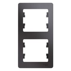 Изображение товара Рамка Systeme Electric Glossa двухместная графит (GSL001306)