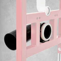 Инсталляция Tece Spring для подвесного унитаза с кнопкой черной со звукоизоляцией (S955104/S401104) - фото 4