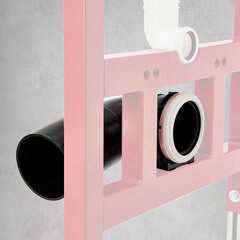 Инсталляция Tece Spring для подвесного унитаза с кнопкой черной со звукоизоляцией (S955204/S401204) - фото 4