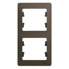 Изображение товара Рамка Systeme Electric Glossa двухместная шоколад (GSL000806)