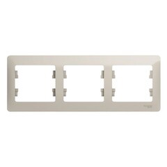 Изображение товара Рамка Systeme Electric Glossa трехместная молочная (GSL000903)