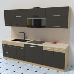 Панель стеновая для кухни искусственный камень 2400х600х12 мм gold - фото 2