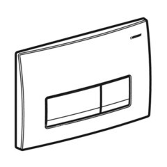 Клавиша смыва для инсталляций Geberit Delta 50 черная (115.119.DW.1) - фото 12