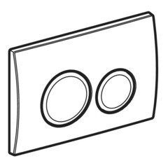 Клавиша смыва для инсталляций Geberit Delta 20 белая (115.127.11.1) - фото 13