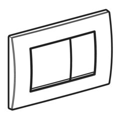 Клавиша смыва для инсталляций Geberit Delta 30 белая (115.137.11.1) - фото 7