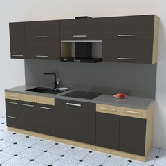 Панель стеновая для кухни искусственный камень с фаской 3600х600х12 мм grey - фото 2