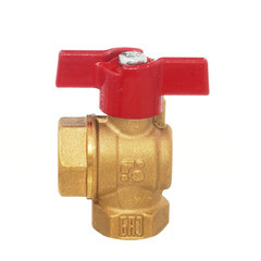 Кран шаровой латунный БАЗ Standart 1/2 ВР(г) х 1/2 ВР(г) проходной бабочка угловой (БАЗ.У.А30.1.15.40) - фото 4