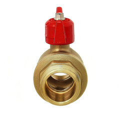 Кран шаровой латунный БАЗ Standart 1 НР(ш) х 1 НР(ш) проходной бабочка прямой (БАЗ.А32.1.25.40) - фото 4