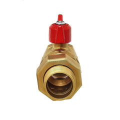 Кран шаровой латунный БАЗ Standart 1 ВР(г) х 1 НР(ш) проходной бабочка со сгоном прямой (БАЗ.А.А31.1.25.40) - фото 4