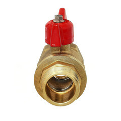 Кран шаровой латунный БАЗ Standart 1 ВР(г) х 1 НР(ш) проходной бабочка прямой (БАЗ.А31.1.25.НГ.40) - фото 4