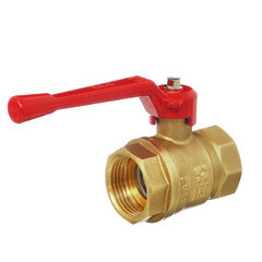 Изображение товара Кран шаровой латунный БАЗ Standart 1 ВР(г) х 1 ВР(г) проходной ручка прямой (БАЗ.А30.0.25.НГ.40)