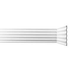 Панель декоративная из экополимера 200х2000х10 мм Bello Deco XPS СП 04/2 белая 0,4 кв.м - фото 1