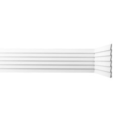 Панель декоративная из экополимера 200х2000х9 мм Bello Deco XPS СП 05/2 белая 0,4 кв.м - фото 1