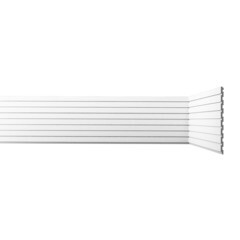 Панель декоративная из экополимера 200х2000х8 мм Bello Deco XPS СП 06/2 белая 0,4 кв.м - фото 1