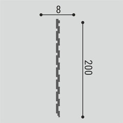 Панель декоративная из экополимера 200х2600х8 мм Bello Deco XPS СП 06/2.6 белая 0,52 кв.м - фото 2