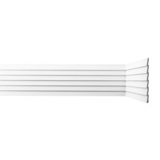 Панель декоративная из экополимера 200х2600х9 мм Bello Deco XPS СП 05/2.6 белая 0,52 кв.м