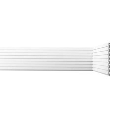 Панель декоративная из экополимера 200х2600х8 мм Bello Deco XPS СП 06/2.6 белая 0,52 кв.м - фото 1