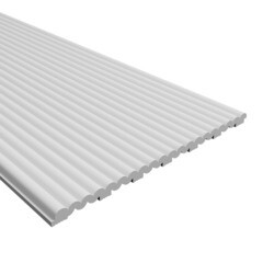 Панель декоративная из экополимера 200х2000х10 мм Bello Deco XPS СП 08/2 белая 0,4 кв.м - фото 8