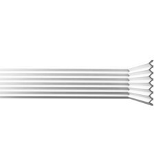 Панель декоративная из экополимера 200х2000х20 мм Bello Deco XPS СП 11/2 белая 0,4 кв.м - фото 1