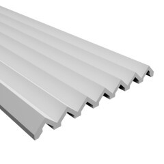 Панель декоративная из экополимера 200х2000х20 мм Bello Deco XPS СП 11/2 белая 0,4 кв.м - фото 8