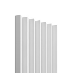 Панель декоративная из экополимера 200х2000х20 мм Bello Deco XPS СП 11/2 белая 0,4 кв.м - фото 7