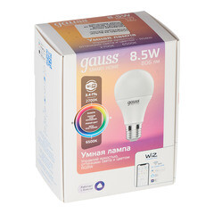Лампа светодиодная Gauss E27 2700-6500К 8,5 Вт 806-850 Лм 220 В груша А60 матовая - фото 3