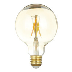 Изображение товара Лампа светодиодная филаментная Gauss E27 2000-5500К 6,5 Вт 570-720 Лм 220 В шар G95 прозрачная диммируемая